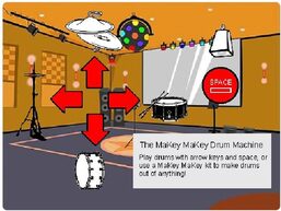 Drummachine Makey Makey